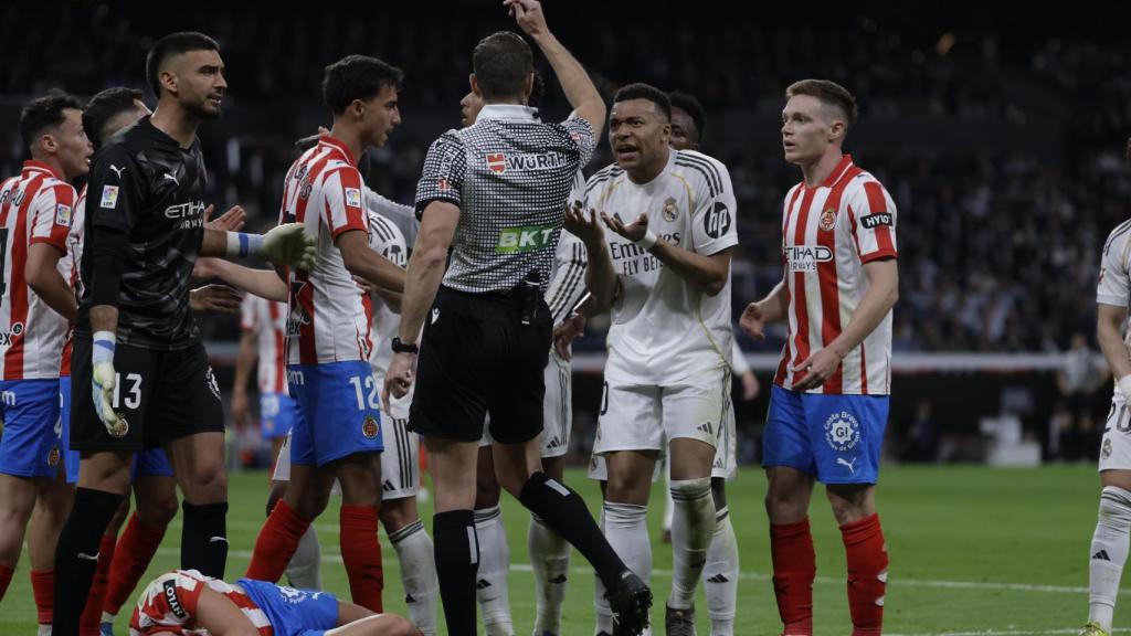 La tangana en el Real Madrid-Girona de la Liga