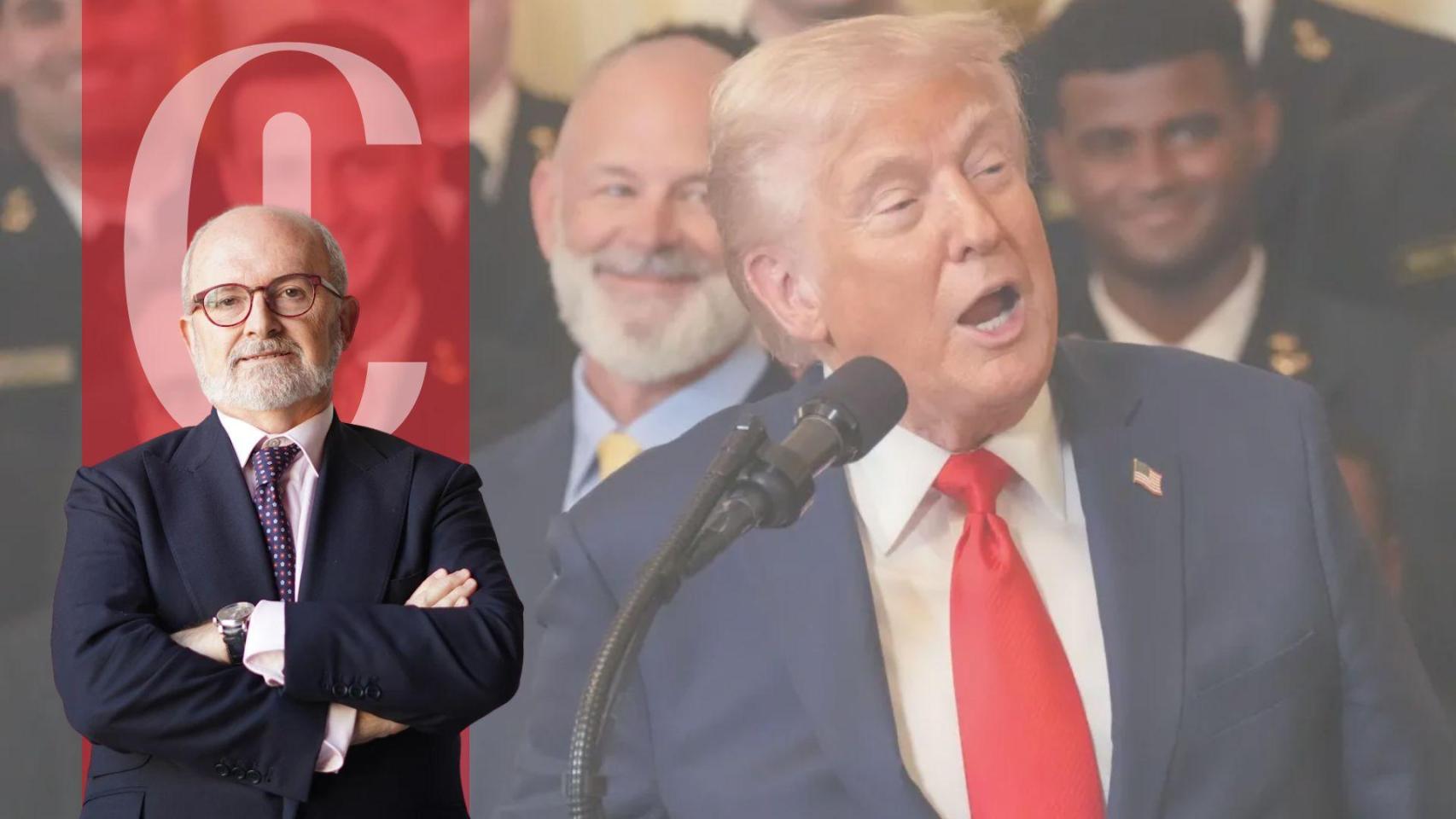 José Antonio Bueno y el presidente de EEUU, Donald Trump