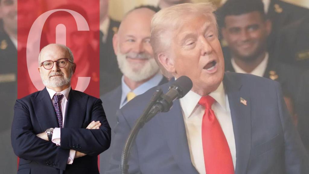 José Antonio Bueno y el presidente de EEUU, Donald Trump