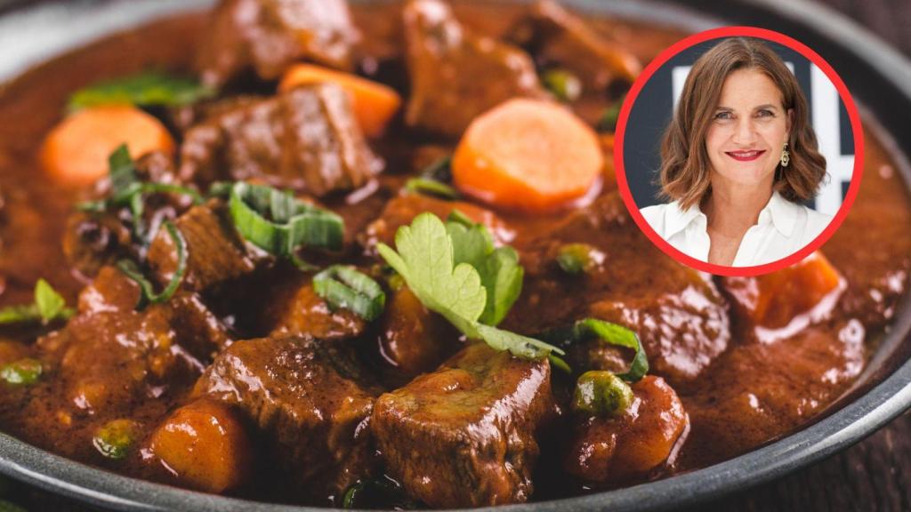 Samantha Vallejo-Nágera y guiso de carne