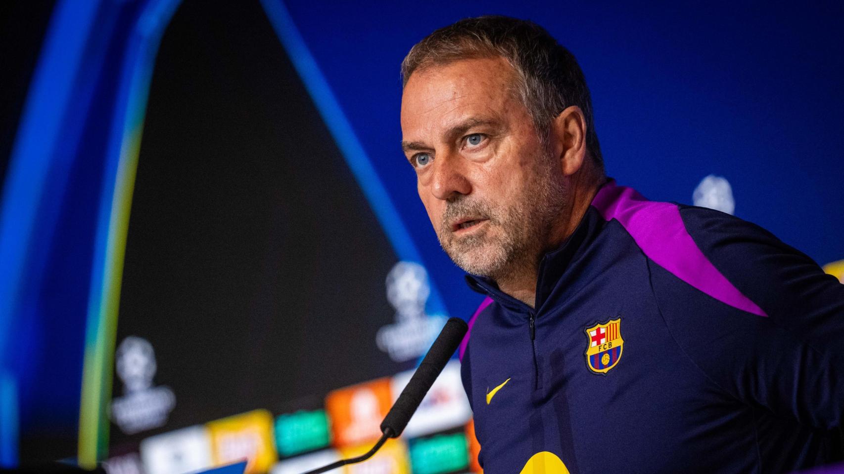 Flick en la rueda de prensa previa al Atlético-Barça de la Champions