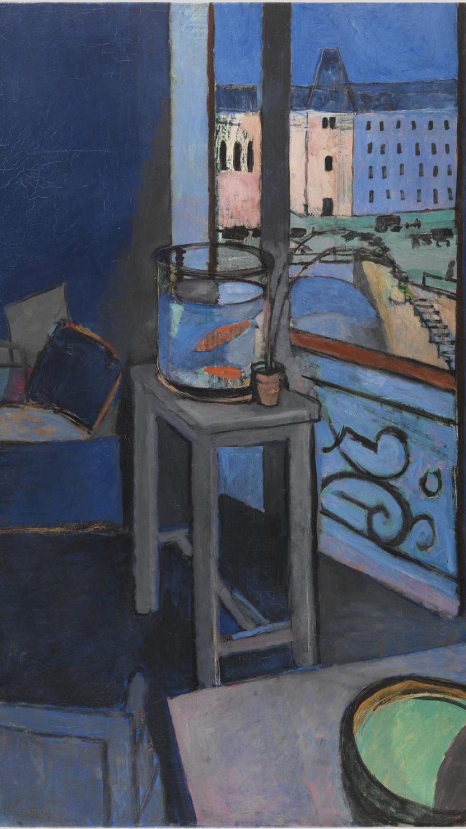 El llenç d'Henri Matisse ‘Intérieur, bocal de poissons rouges’, pintat a la primavera de 1914.