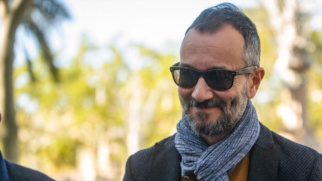 El humorista Jair Domínguez a su llegada a la Audiencia de Barcelona, a 14 de abril de 2026