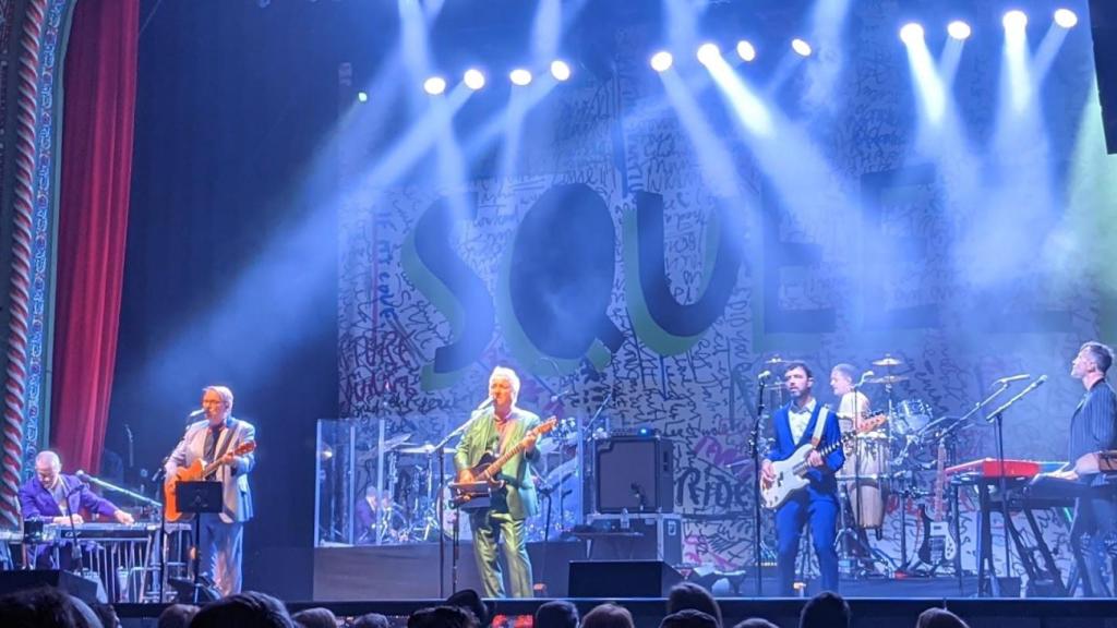 La banda 'Squeeze', en una de les seves actuacions