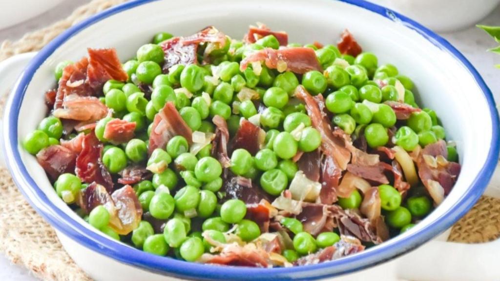Guisantes con jamón