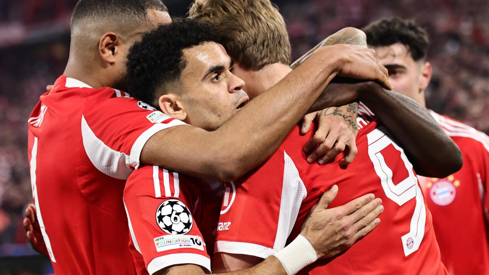 Luis Díaz celebra su gol contra el Real Madrid
