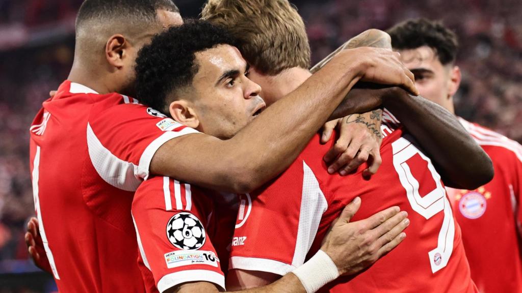 Luis Díaz celebra su gol contra el Real Madrid