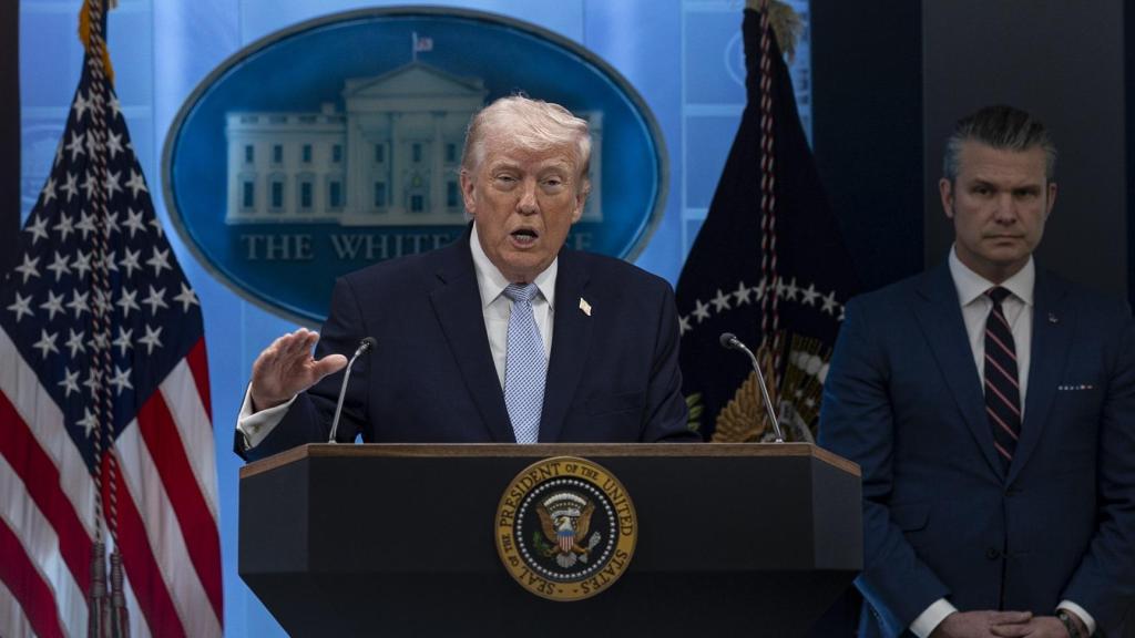 El presidente de EEUU, Donald Trump, en una reciente comparecencia ante los medios en la Casa Blanca / EP