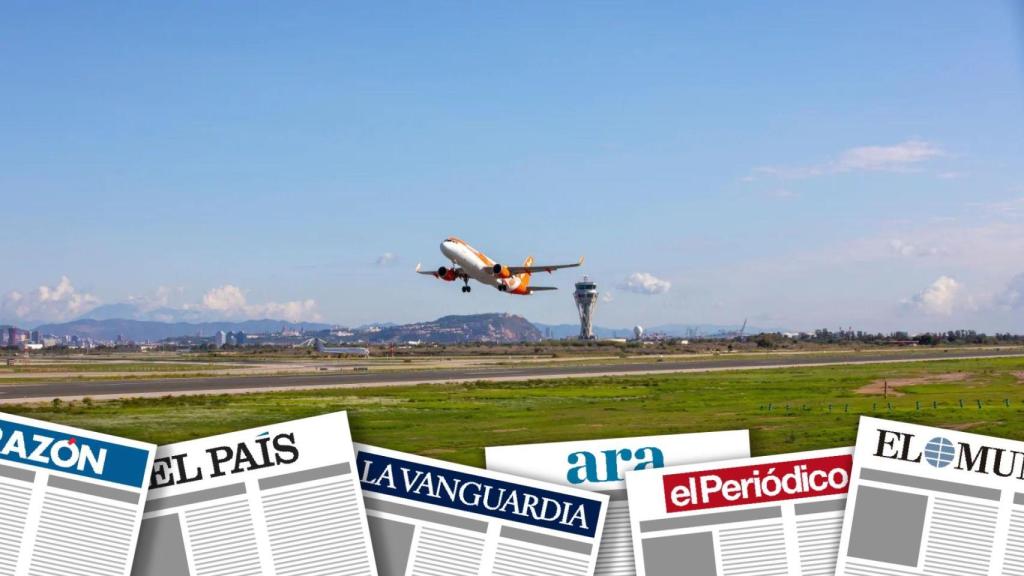 Un avión despegando en el Aeropuerto Josep Tarradellas Barcelona-El Prat