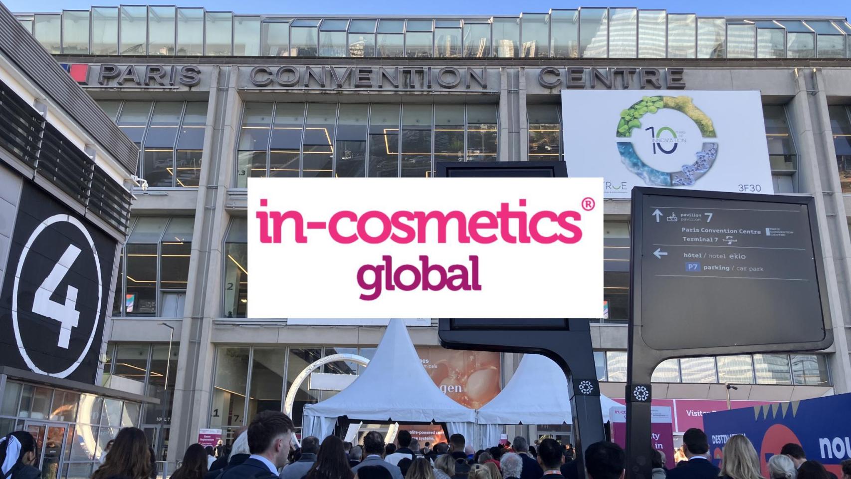 Foto del exterior de la feria in-cosmetics