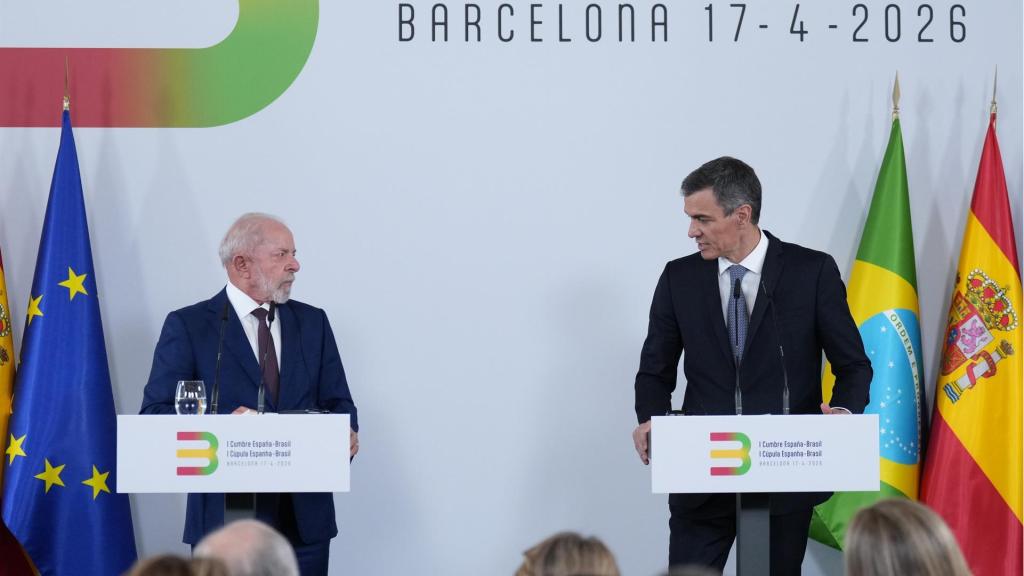 Pedro Sánchez y Lula Da Silva, en Barcelona