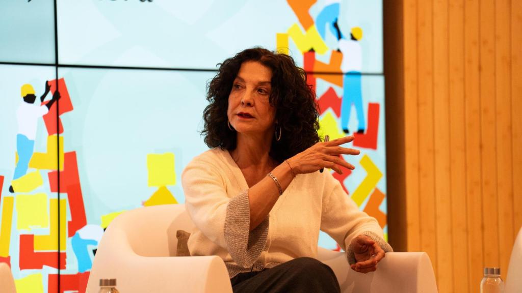 Carmen Esteban, editora de Crítica, en el debat de 'Letra Global, a la Fundació Ortega-Marañón
