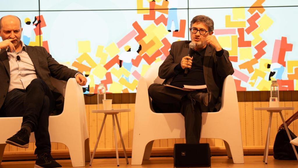 Carlos Granés i Manel Manchón, en el debat de 'Letra Global' a la Fundació Ortega-Marañón