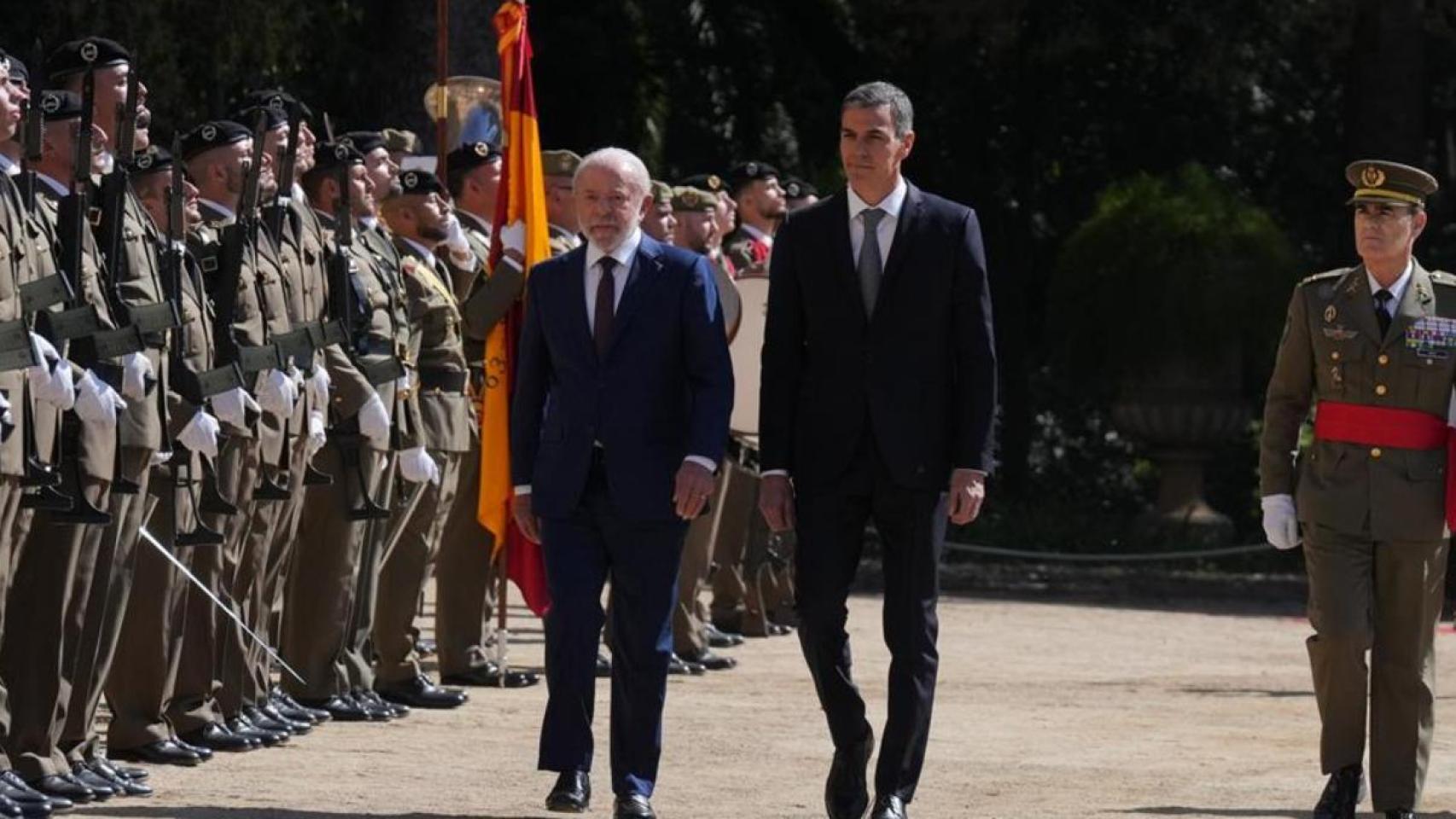 Pedro Sánchez y Lula Da Silva, este viernes en el Palau de Pedralbes de Barcelona