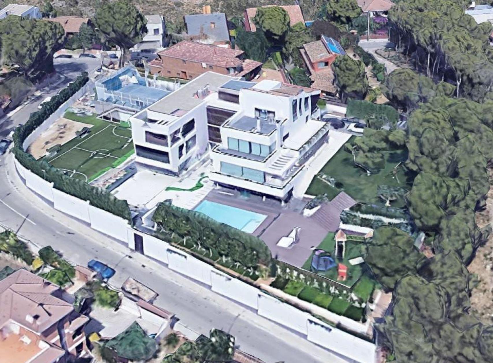 La mansió de Leo Messi vista des de Google Earth