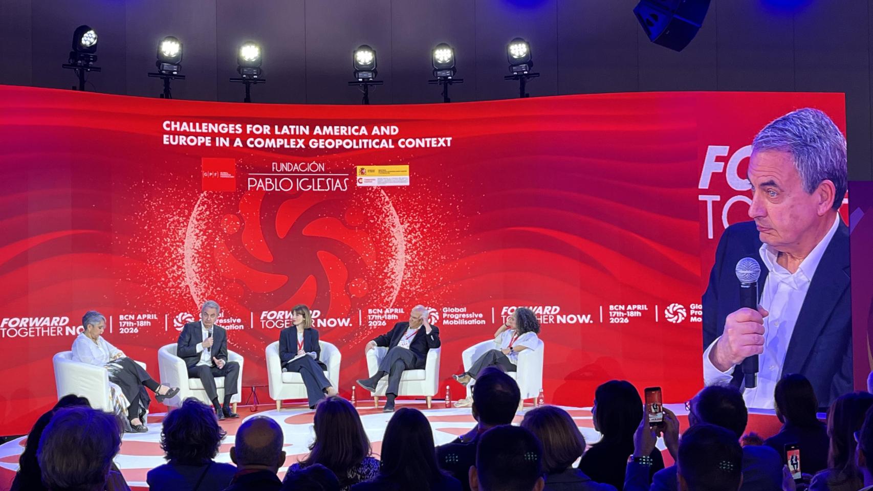 Mesa redonda del Global Progressive Mobilisation, con José Luis Rodríguez Zapatero