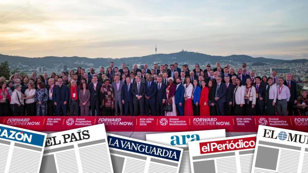 Foto de familia durante la celebración de la cena de la Global Progressive Mobilisation (GPM)
