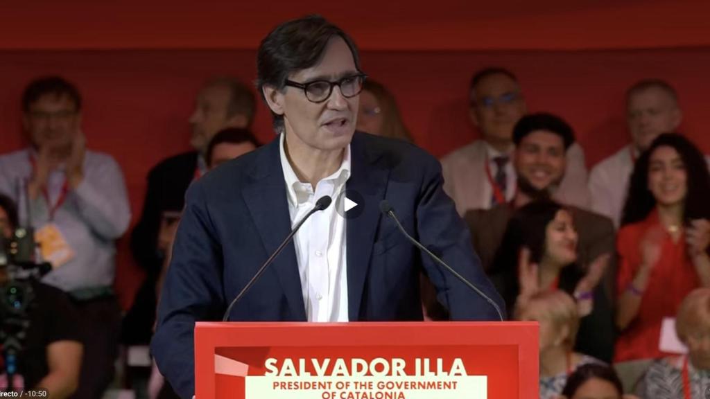 El 'president' Salvador Illa en la Global Progressive Mobilisation