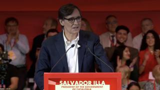El 'president' Salvador Illa en la Global Progressive Mobilisation