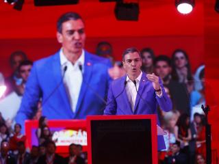 Pedro Sánchez en el Global Progressive Mobilisation en Barcelona