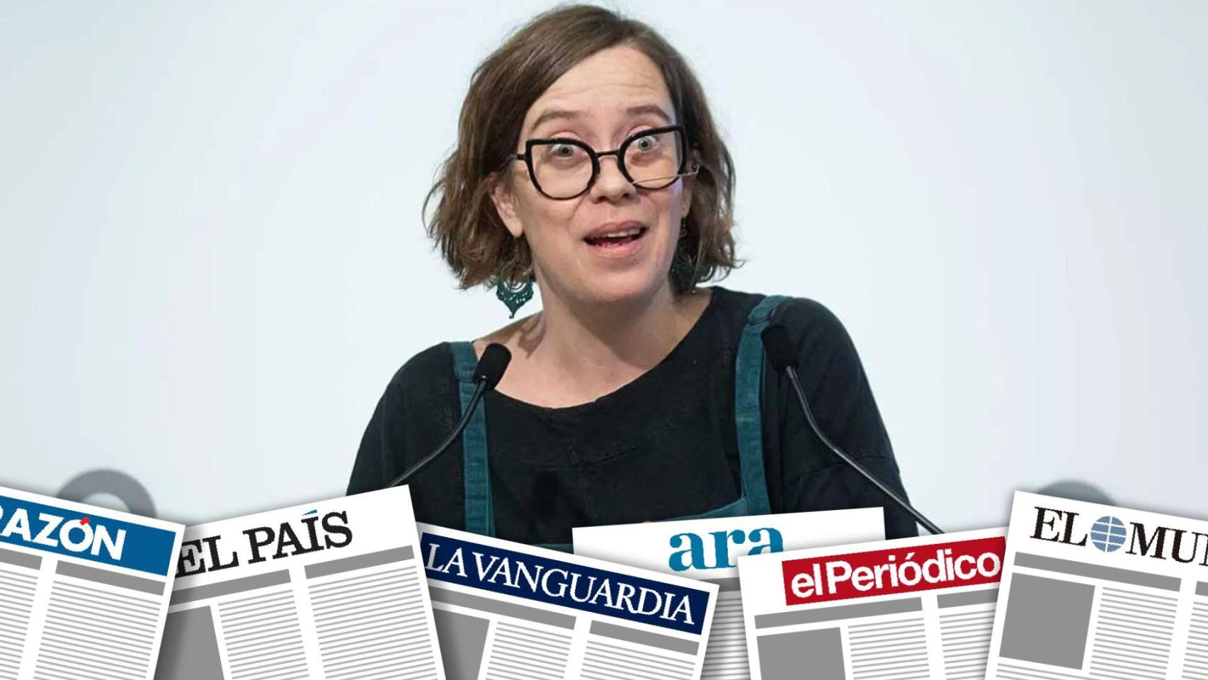La portavoz de la CUP en el Parlament, Eulàlia Reguant, en una imagen de archivo