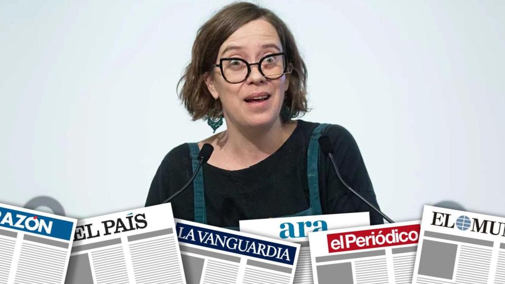 La portavoz de la CUP en el Parlament, Eulàlia Reguant, en una imagen de archivo