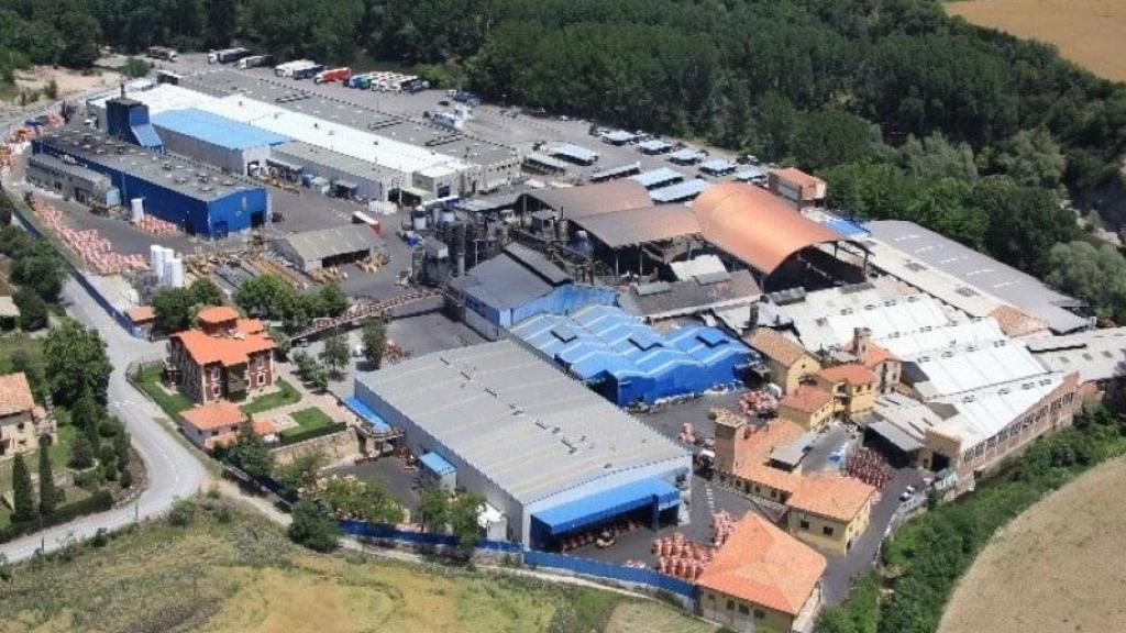 Imagen aérea del centro industrial de La Farga