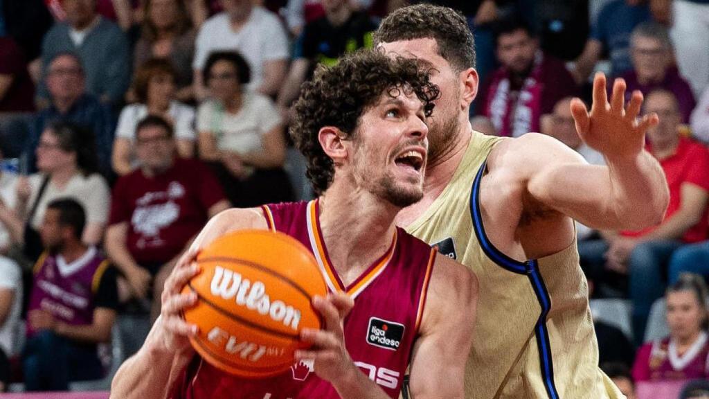 Oriol Paulí, durante el Lleida-Barça de basket