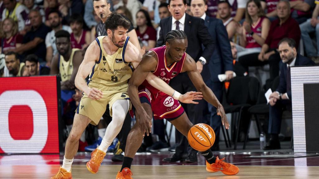 Darío Brizuela durante el Lleida-Barça de basket