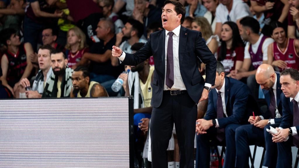 Xavi Pascual, durante el Lleida-Barça de basket