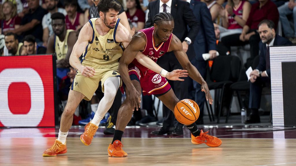Darío Brizuela durant el Lleida-Barça de bàsquet