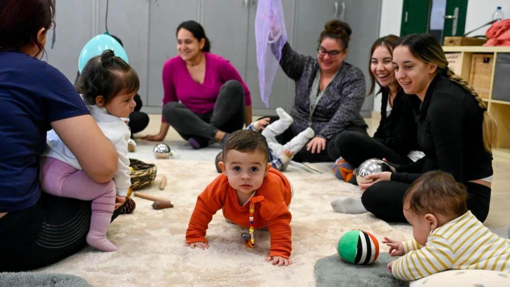 Madres con sus hijos