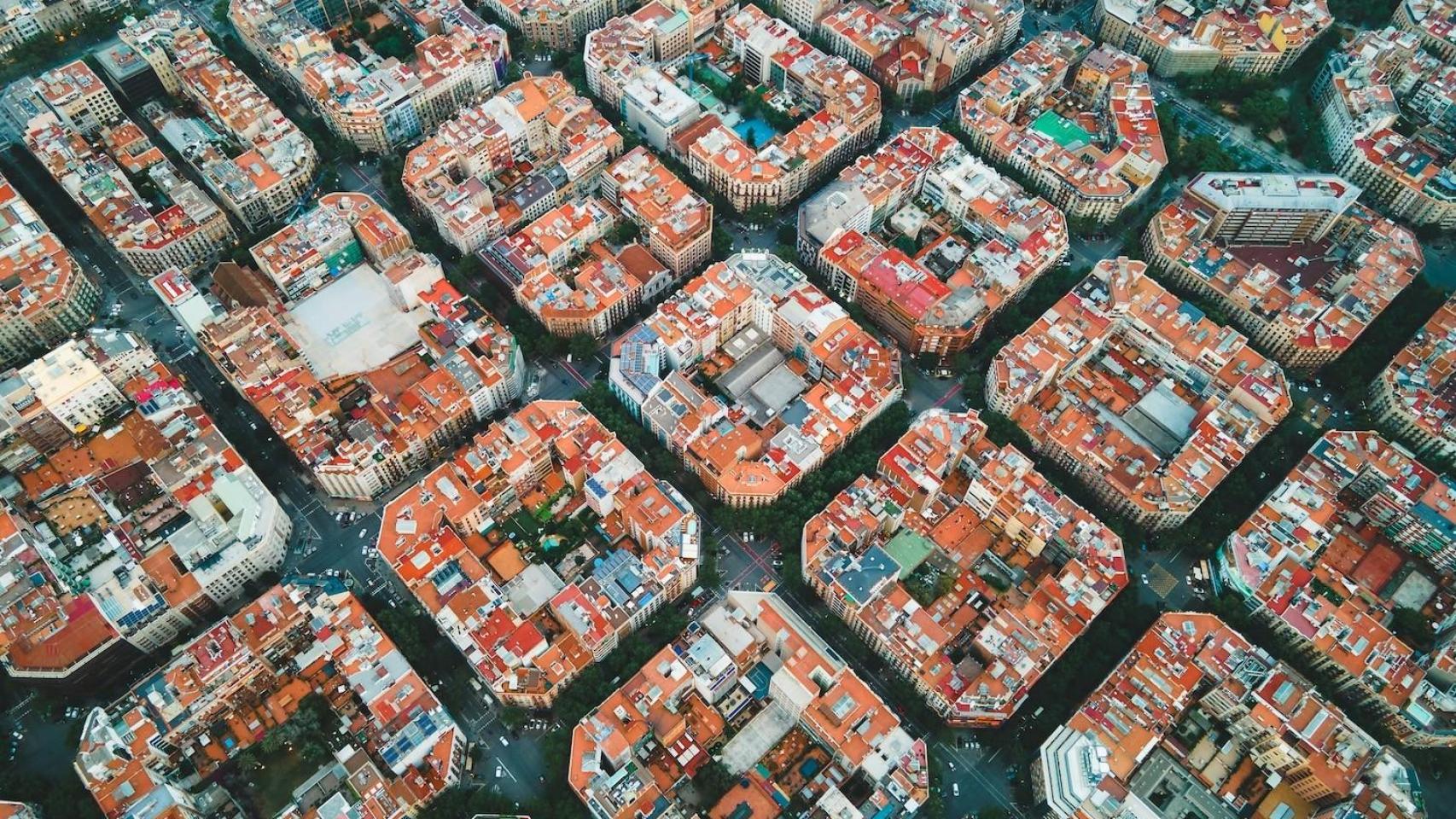 Vista aérea de Barcelona
