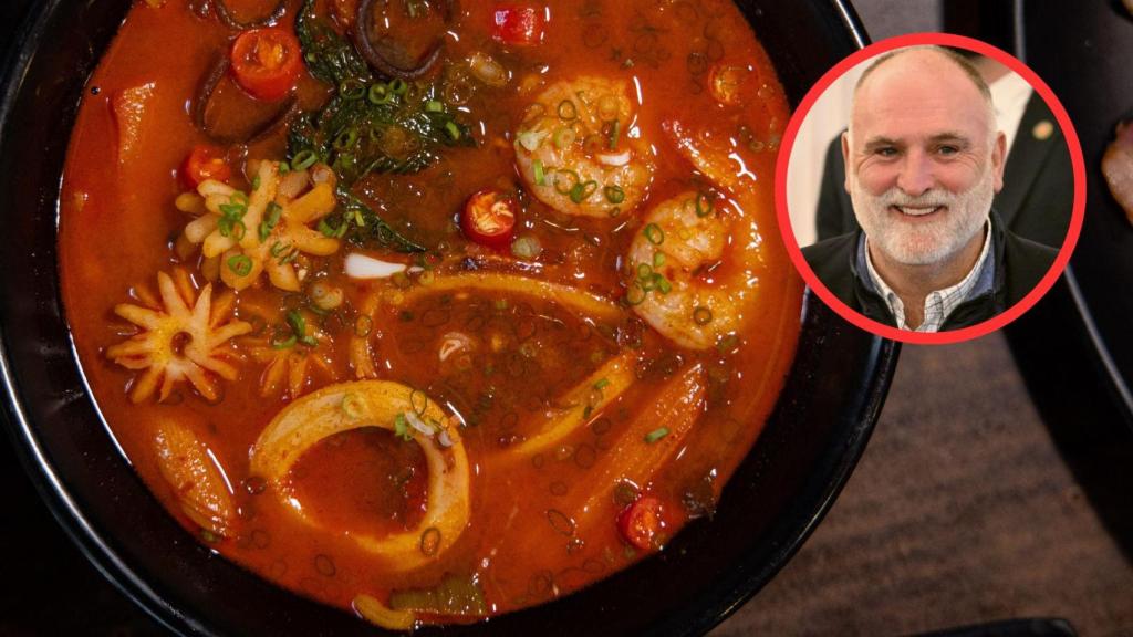 José Andrés y guiso de calamares