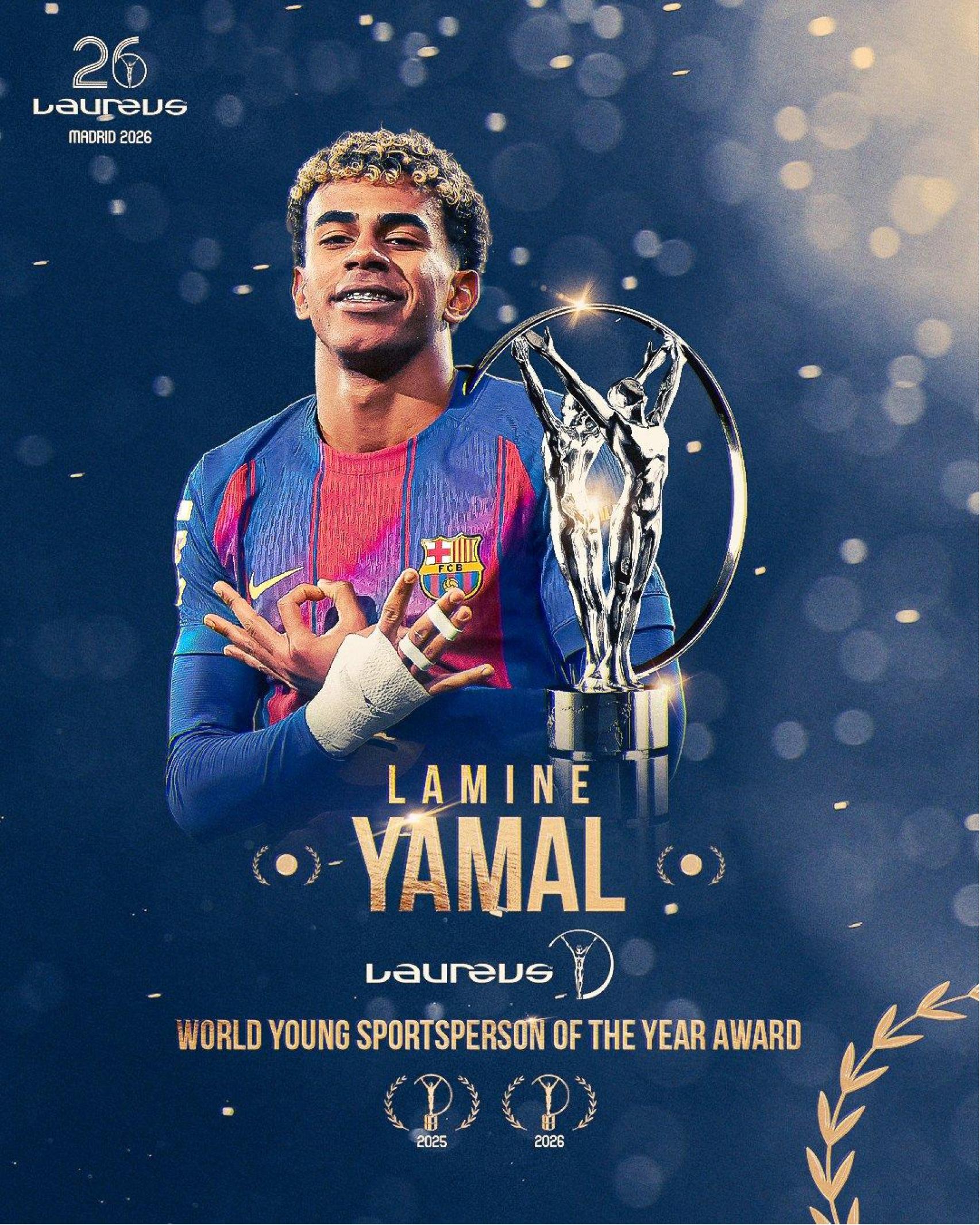 Lamine Yamal guanya el premi Laureus a esportista jove de l'any
