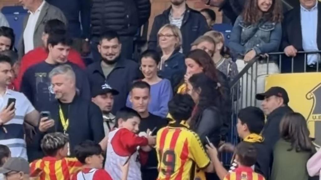 Marc Casadó, a la llotja del Narcís Sala durant el Sant Andreu-Reus