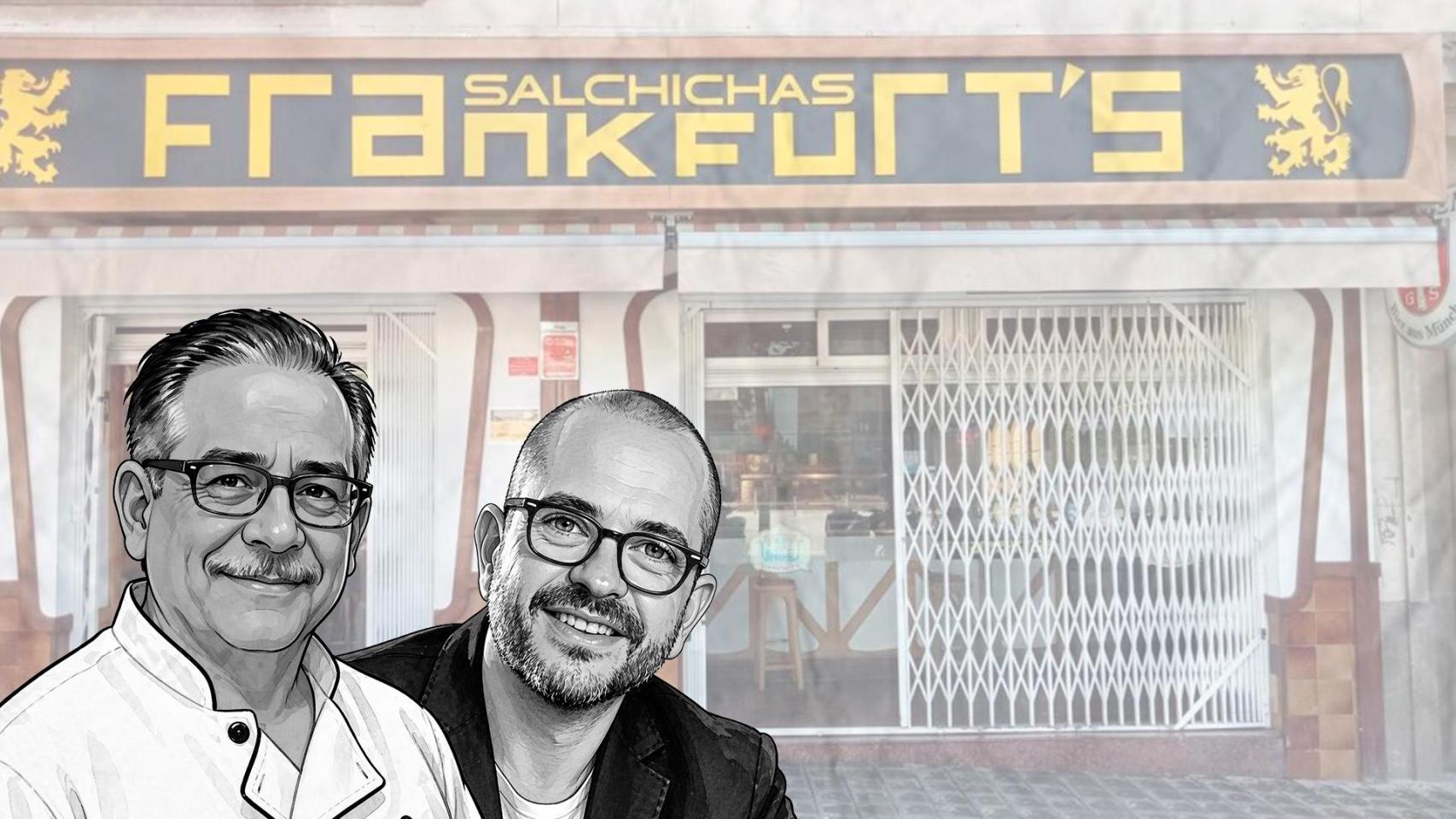 Manel Vallès, dueño de Casa Vallès, Jordi Farré (Zander Foods) y un histórico fránkfurt de la primera empresa