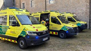 Las nuevas ambulancias del SEM, en la presentación en Girona