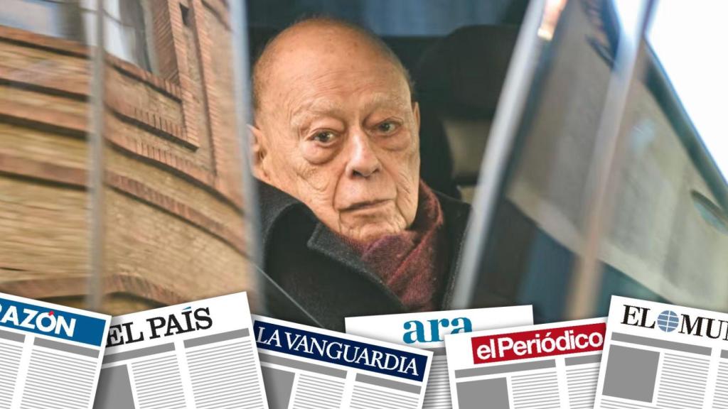 El expresidente de la Generalitat Jordi Pujol a su llegada al funeral del empresario Carles Vilarrubí, en la parroquia Sant Gervasi, a 30 de diciembre de 2025, en Barcelona, Catalunya (España)