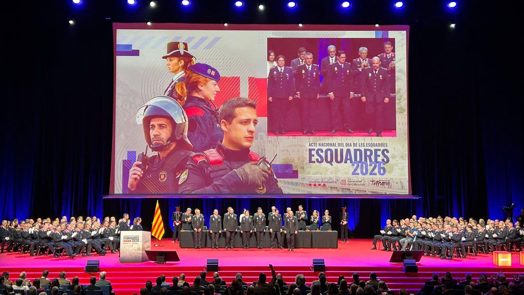 L'acte del 'Dia de les Esquadres' a l'Auditori del Centre de Convencions Internacional de Barcelona (CCIB).
