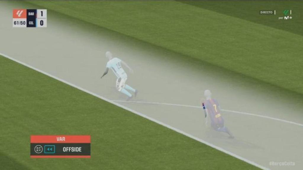 El fora de joc de Ferran Torres al Barça-Celta de Vigo