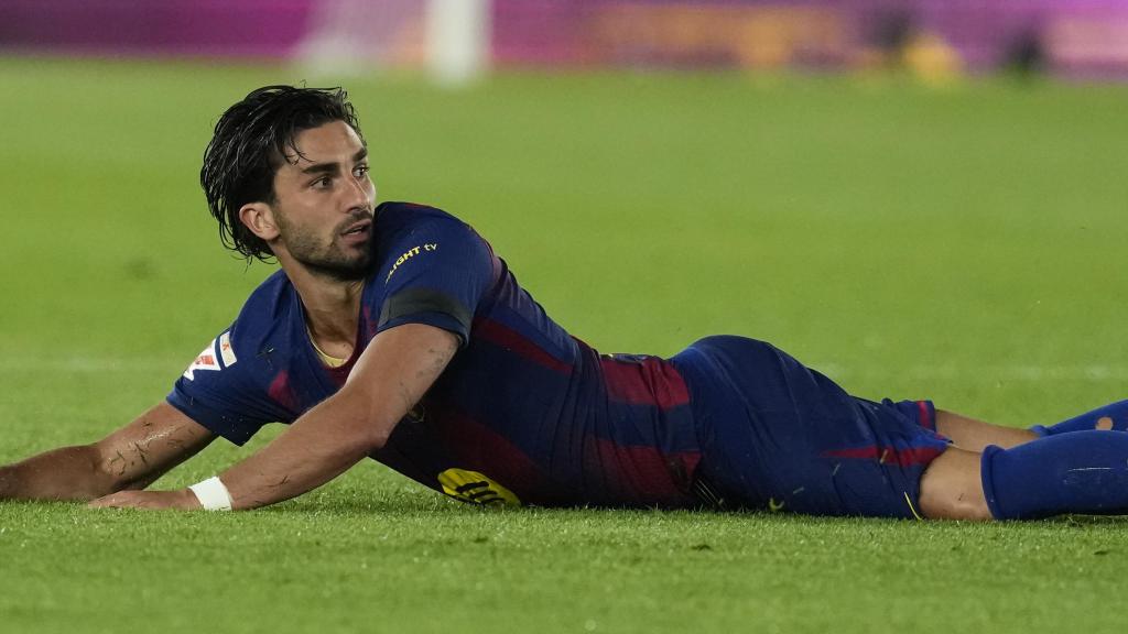 Ferran Torres, durante el partido Barça-Celta de Vigo