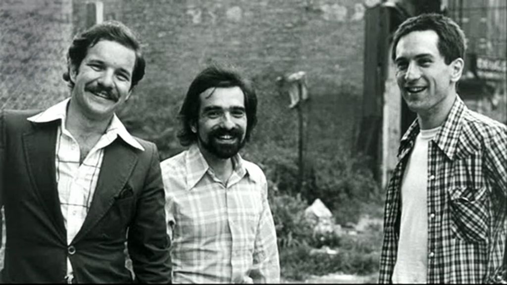 Schrader, Scorsese i Robert de Niro durant el rodatge