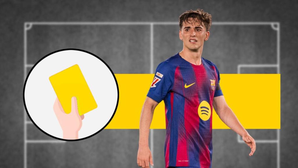 Tarjeta amarilla para Gavi en el Barça-Celta