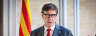 El presidente de la Generalitat, Salvador Illa, en su mensaje institucional por la Diada de Sant Jordi 2026