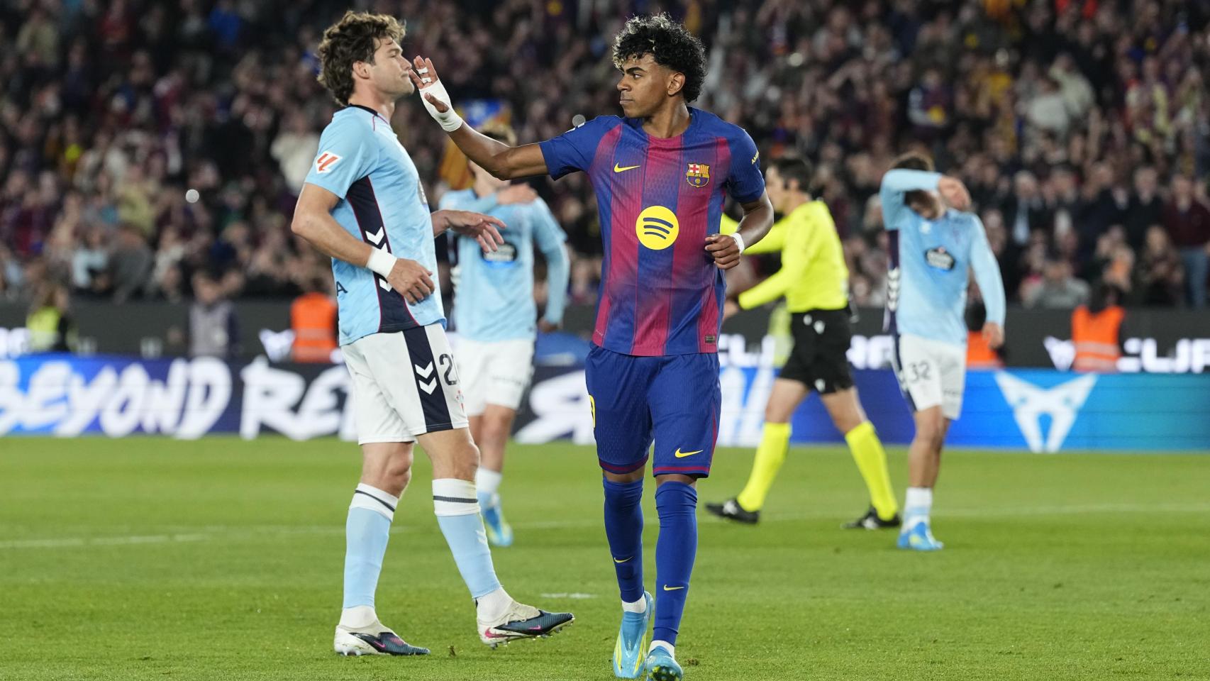 Lamine Yamal, lesionado en el Barça-Celta de Vigo