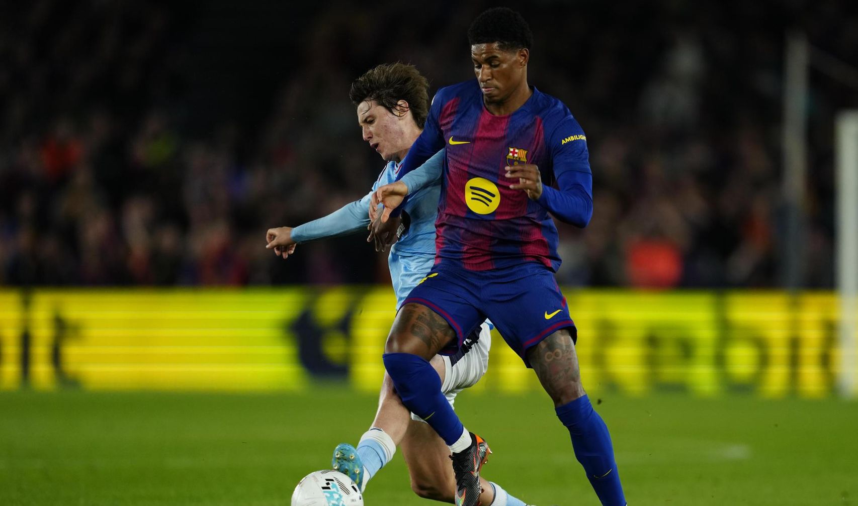 Marcus Rashford durant el Barça-Celta