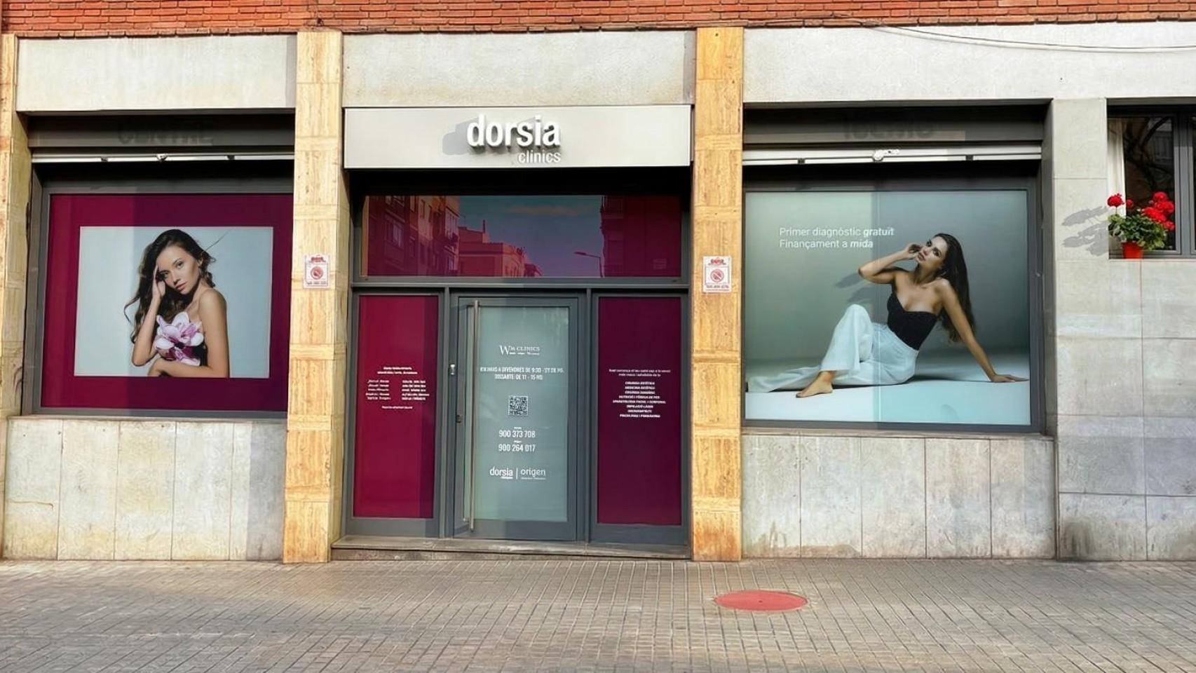 Fachada de la Clínica Dorsia de Travessera
