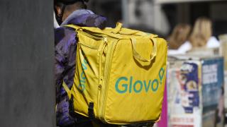 Un repartidor de Glovo