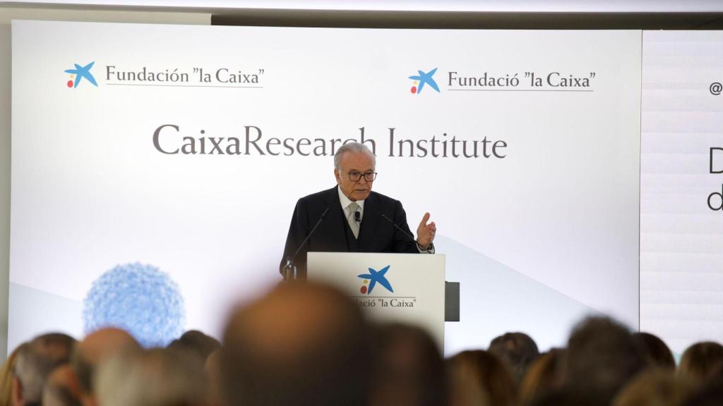 Isidre Fainé, president de la Fundació 'La Caixa', a la inauguració del CaixaResearch Institute